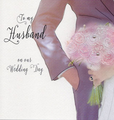 Picture of TO MY HUSBAND ON OUR WEDDING DAY CARD